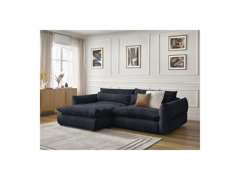 Canapé D'Angle Fixe - Neil - Tissu Texturé - Angle Gauche