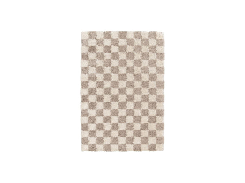 Tapis Poils Longs - Damian - Motifs Damier
