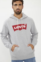 Levi'S ® Graphic Hoodie - Two Color Hearher Grey Sudadera Unisex 38424 0000