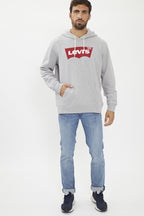 Levi'S ® Graphic Hoodie - Two Color Hearher Grey Sudadera Unisex 38424 0000