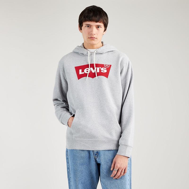 Levi'S ® Graphic Hoodie - Two Color Hearher Grey Sudadera Unisex 38424 0000