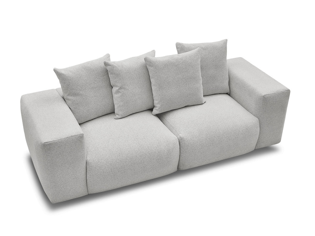 Voltaire - Canapé Droit Fixe Modulable - Tissu Chiné