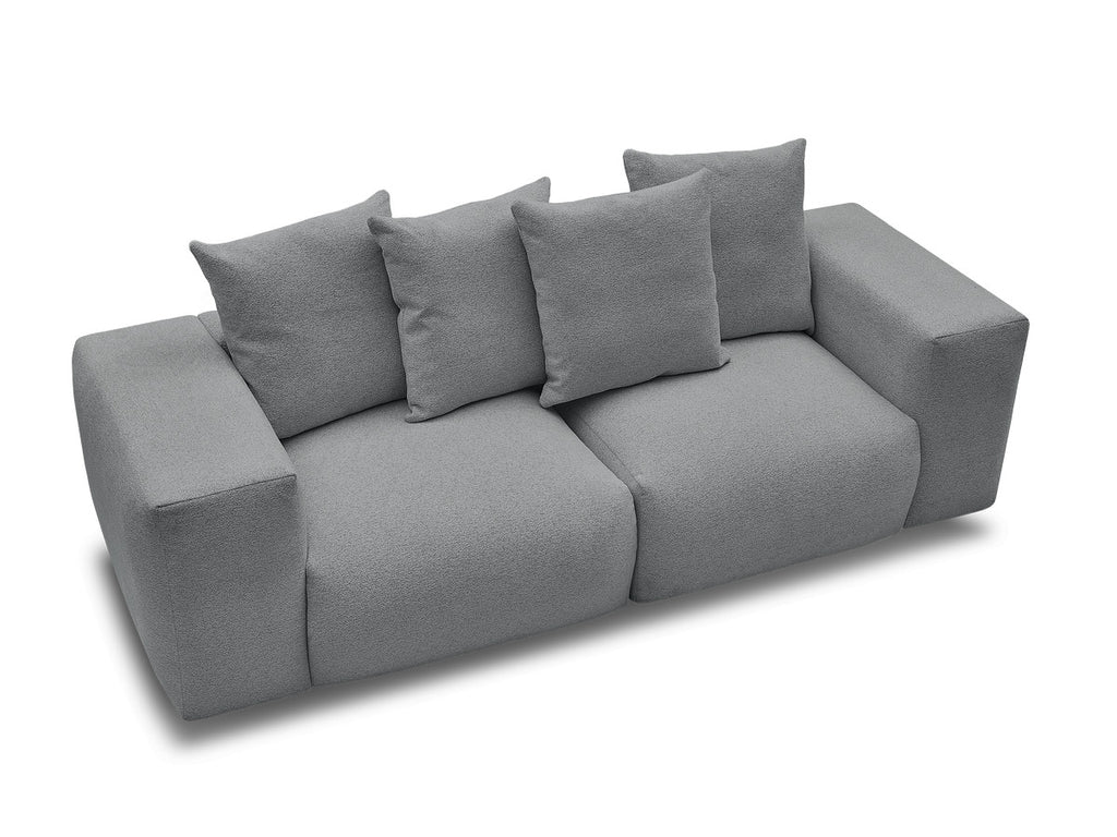 Voltaire - Canapé Droit Fixe Modulable - Tissu Chiné