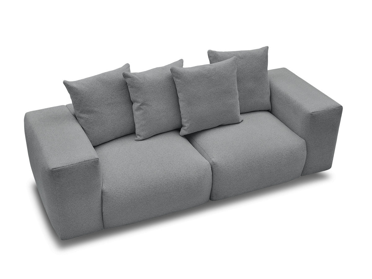 Voltaire - Canapé Droit Fixe Modulable - Tissu Chiné