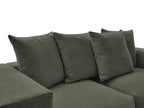 Voltaire - Canapé Droit Fixe Modulable - Tissu Chiné
