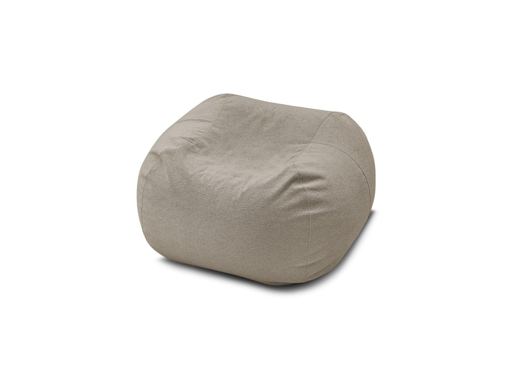 Voltaire - Pouf Ultra Moelleux - Tissu Chiné