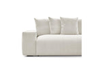 Voltaire - Canapé Droit Fixe 3 Places - Tissu Chiné