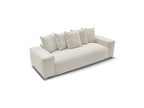 Voltaire - Canapé Droit Fixe 3 Places - Tissu Chiné