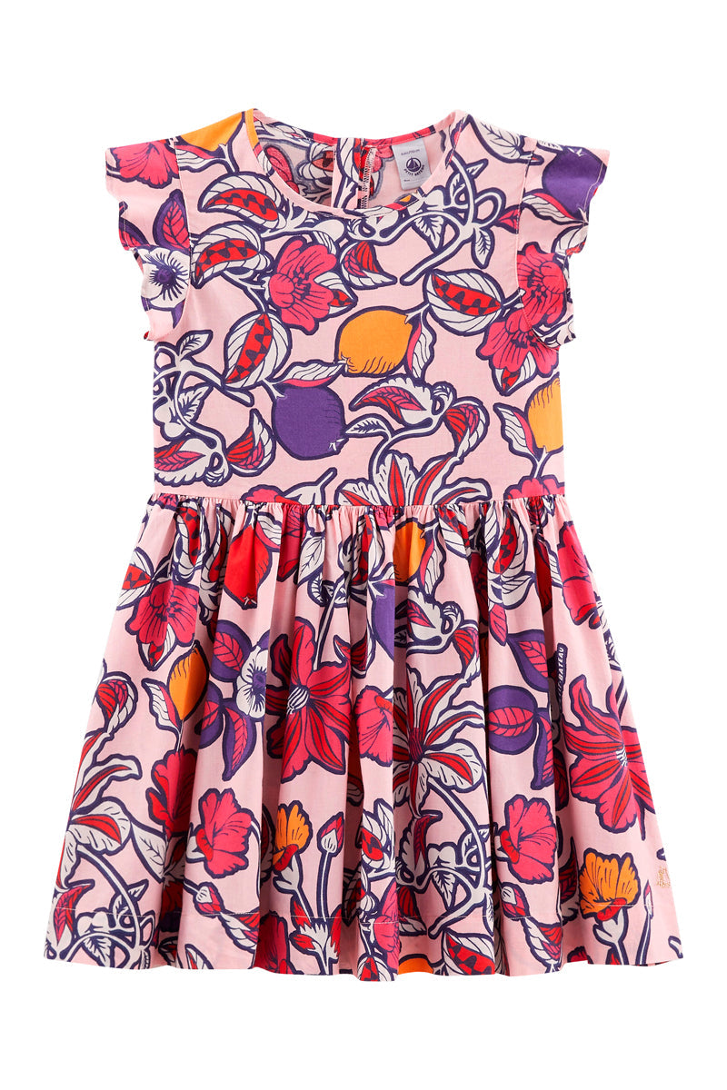 Vestido - Rosa Claro Y Fucsia - Niña