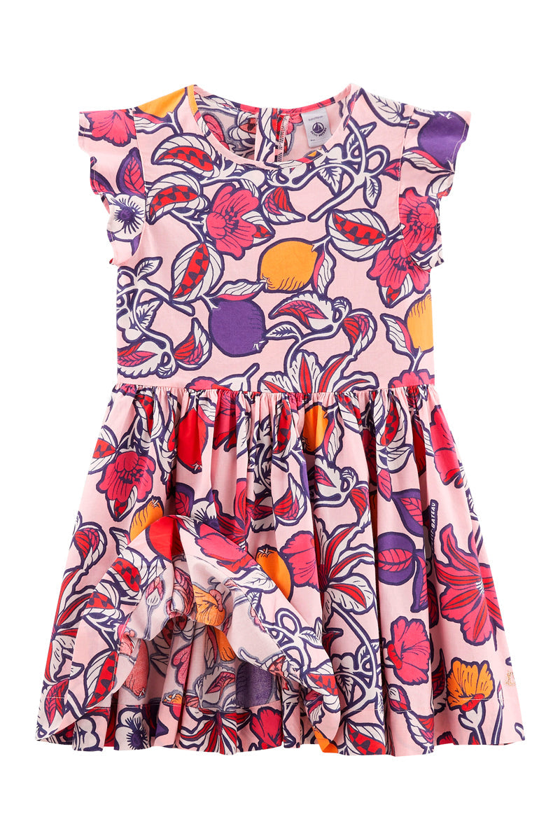 Vestido - Rosa Claro Y Fucsia - Niña
