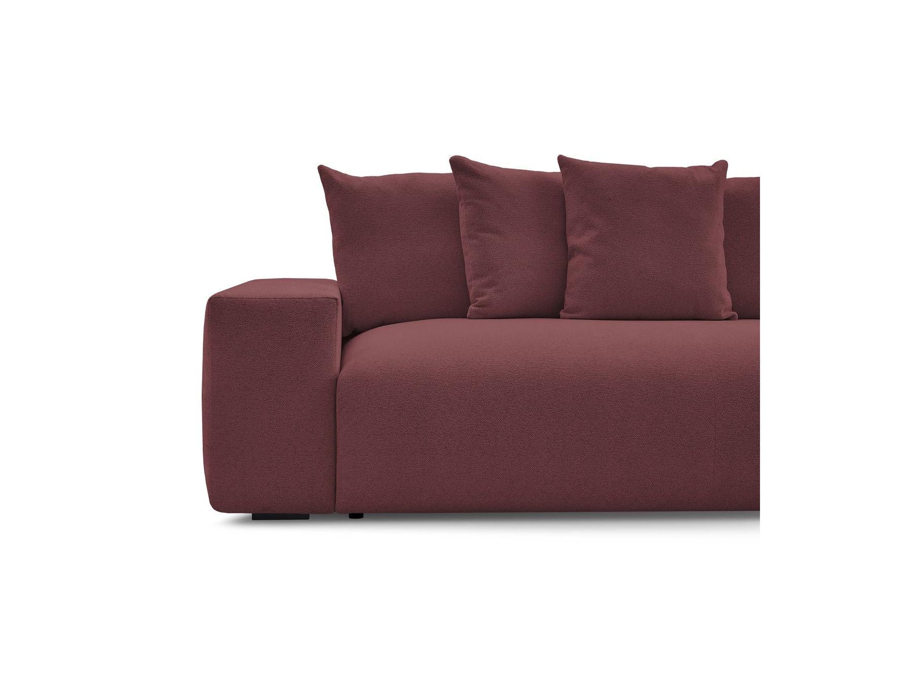 Voltaire - Canapé Droit Fixe 3 Places - Tissu Chiné