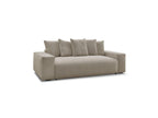 Voltaire - Canapé Droit Fixe 3 Places - Tissu Chiné