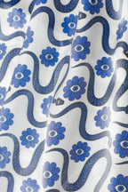 La blusa de serpiente azul Emy