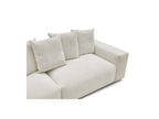 Voltaire - Fixed Straight 4-Seater Sofa - Mottled Fabric