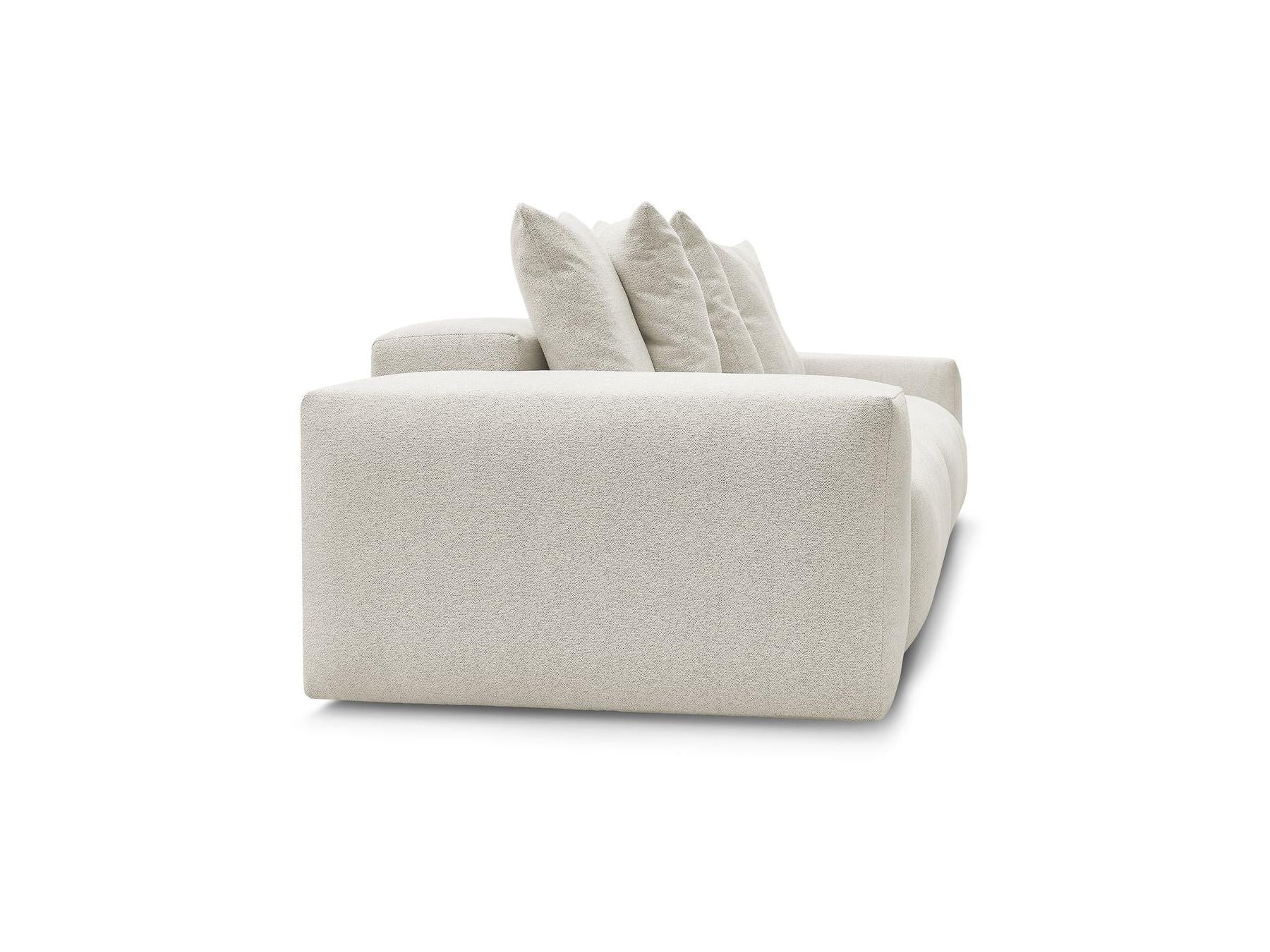 Voltaire - Fixed Straight 4-Seater Sofa - Mottled Fabric