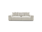 Voltaire - Fixed Straight 4-Seater Sofa - Mottled Fabric