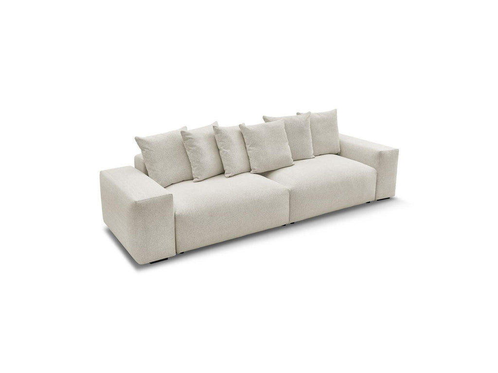 Voltaire - Fixed Straight 4-Seater Sofa - Mottled Fabric