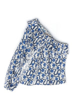 La blusa de serpiente azul Emy