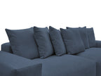 Voltaire - Fixed Straight 4-Seater Sofa - Mottled Fabric