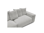 Voltaire - Fixed Straight 4-Seater Sofa - Mottled Fabric