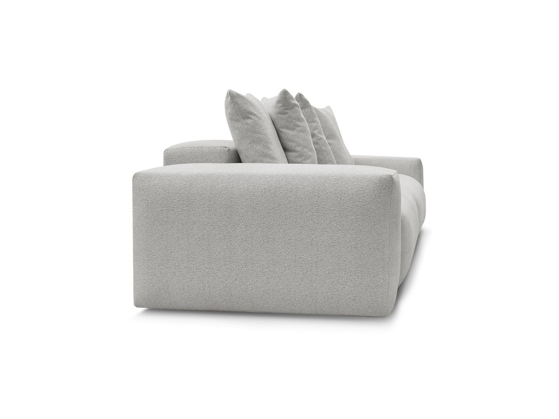 Voltaire - Fixed Straight 4-Seater Sofa - Mottled Fabric