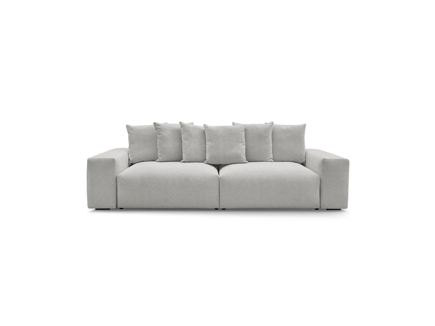 Voltaire - Fixed Straight 4-Seater Sofa - Mottled Fabric