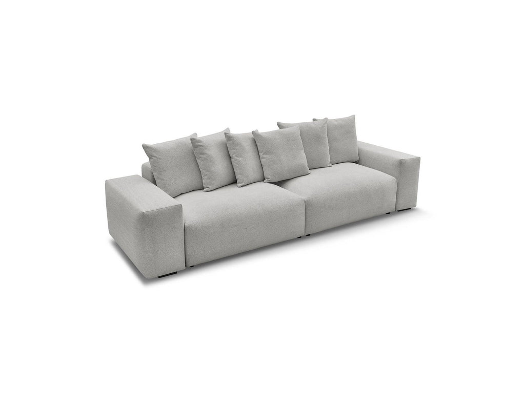 Voltaire - Fixed Straight 4-Seater Sofa - Mottled Fabric