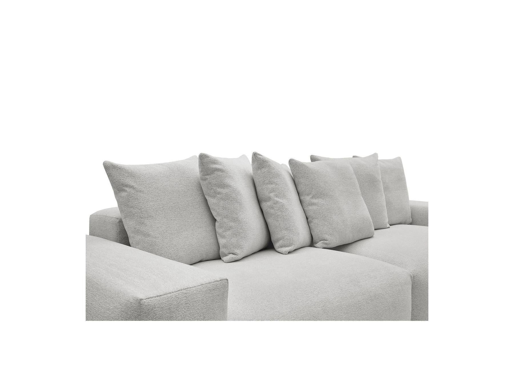 Voltaire - Fixed Straight 4-Seater Sofa - Mottled Fabric