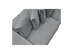 Voltaire - Fixed Straight 4-Seater Sofa - Mottled Fabric