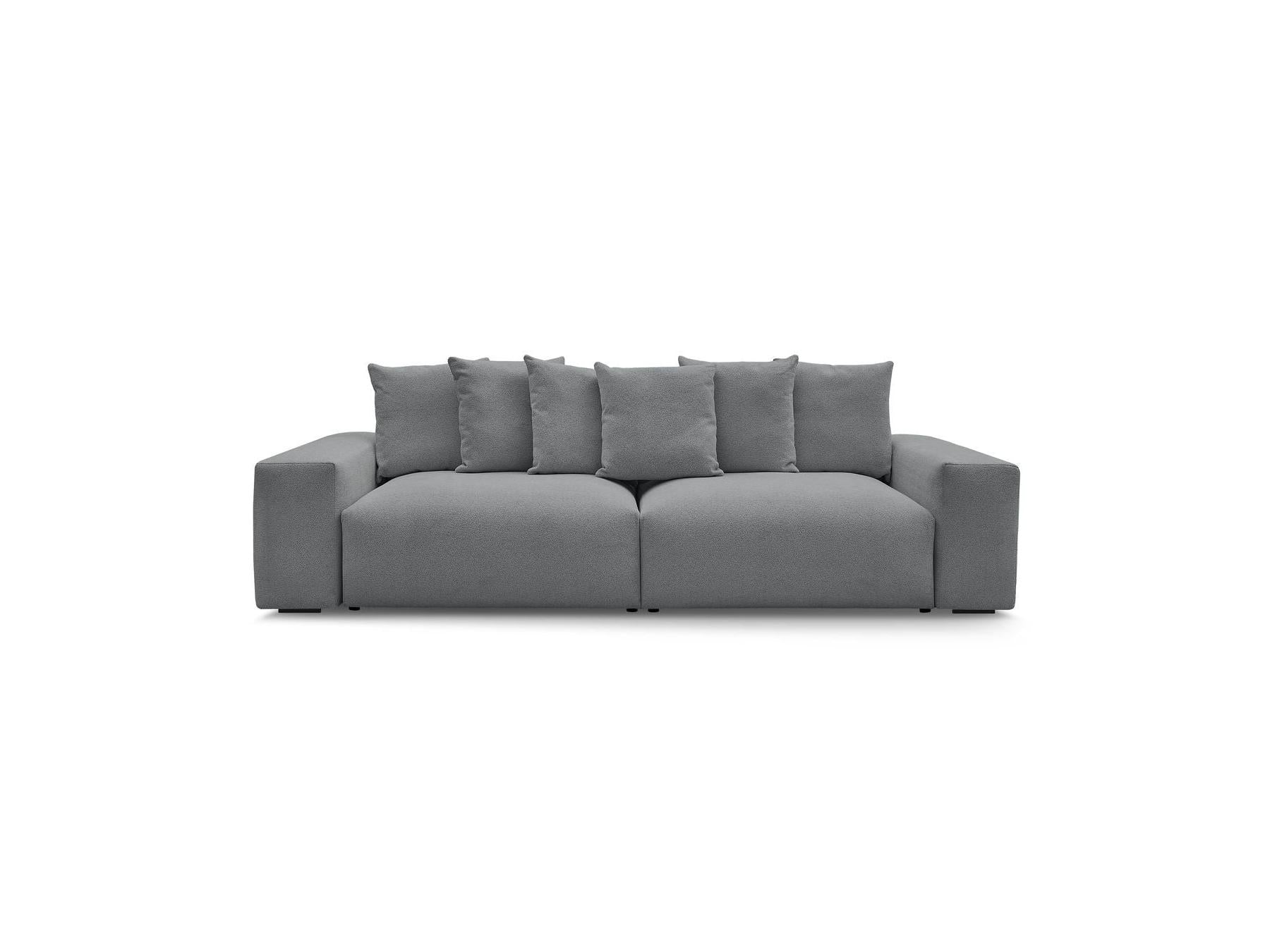 Voltaire - Fixed Straight 4-Seater Sofa - Mottled Fabric