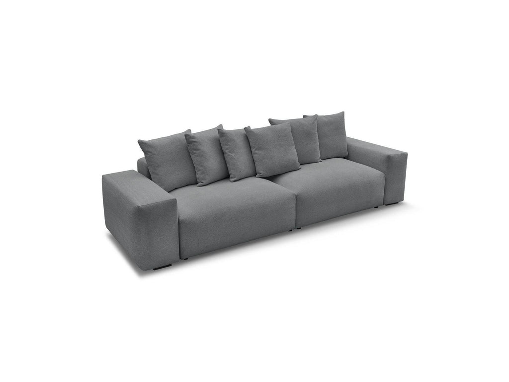 Voltaire - Fixed Straight 4-Seater Sofa - Mottled Fabric
