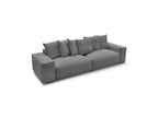 Voltaire - Fixed Straight 4-Seater Sofa - Mottled Fabric