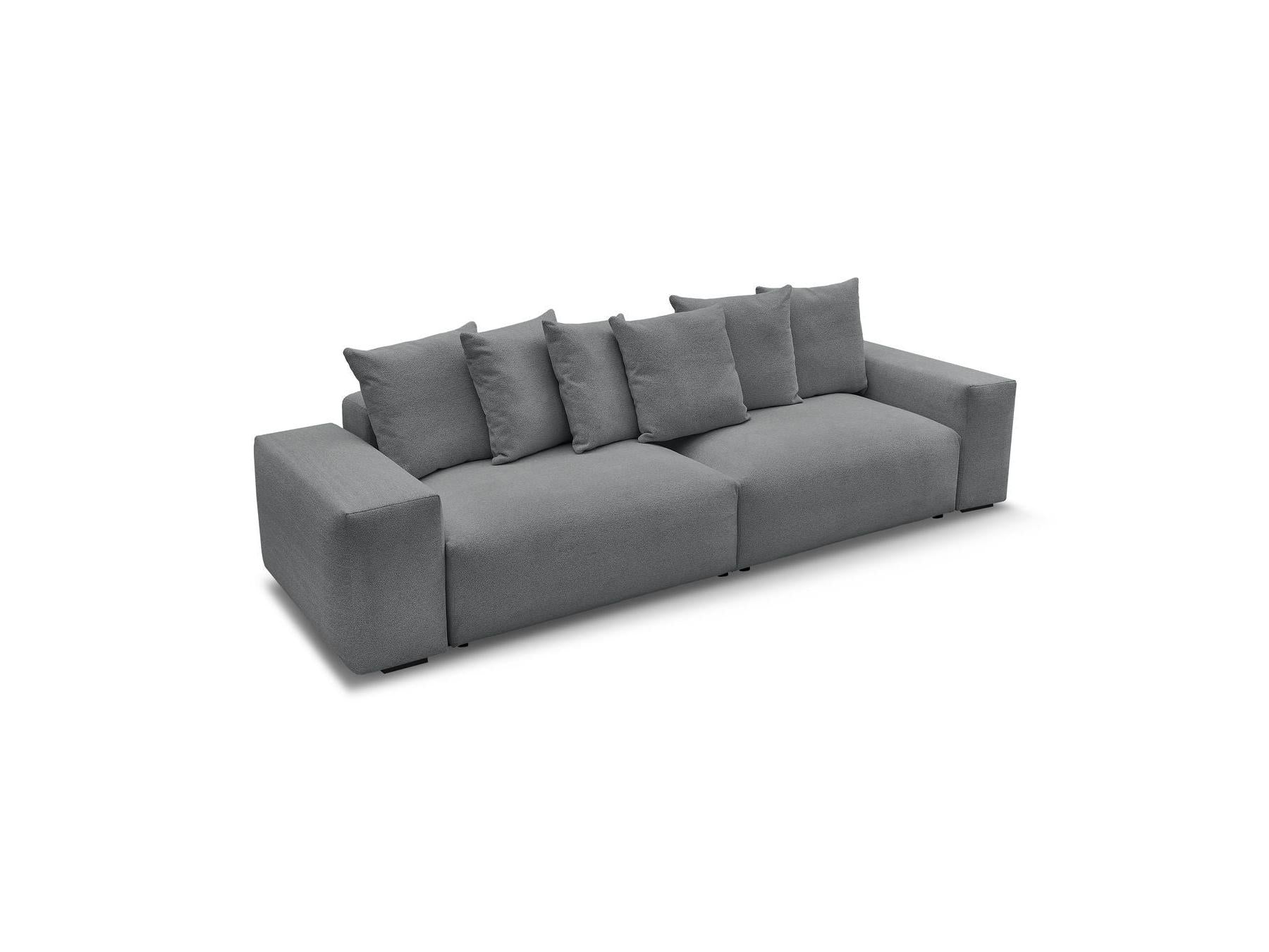 Voltaire - Fixed Straight 4-Seater Sofa - Mottled Fabric