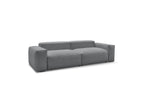 Voltaire - Fixed Straight 4-Seater Sofa - Mottled Fabric