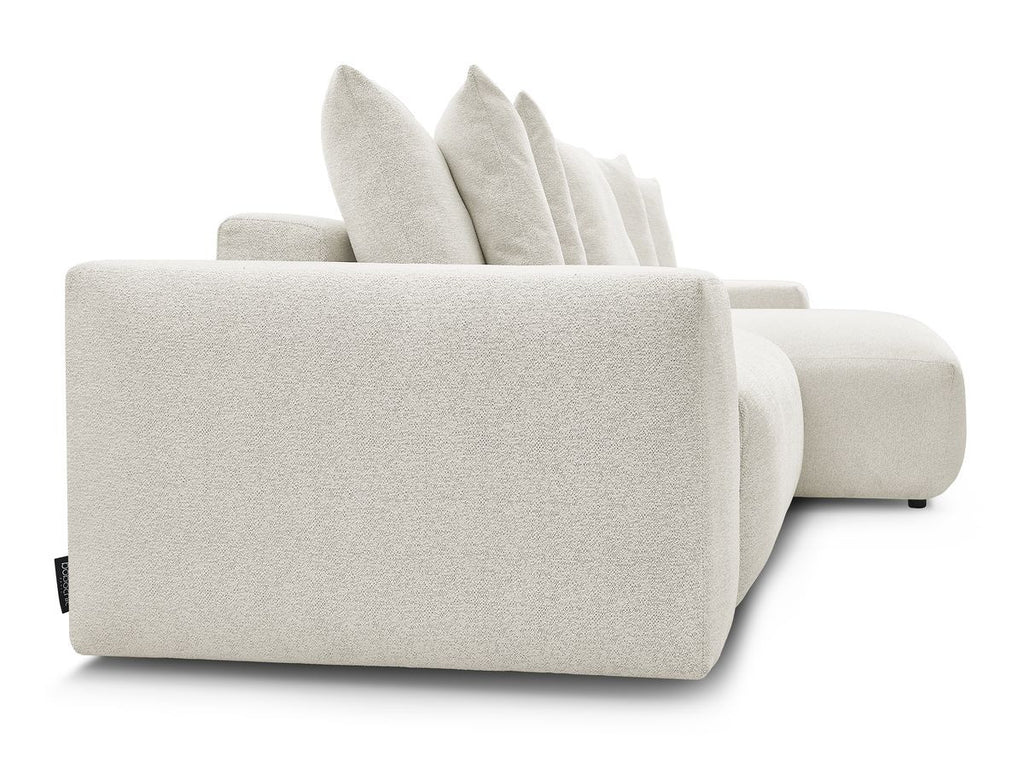 Voltaire - Canapé D'Angle Fixe Réversible - Tissu Chiné
