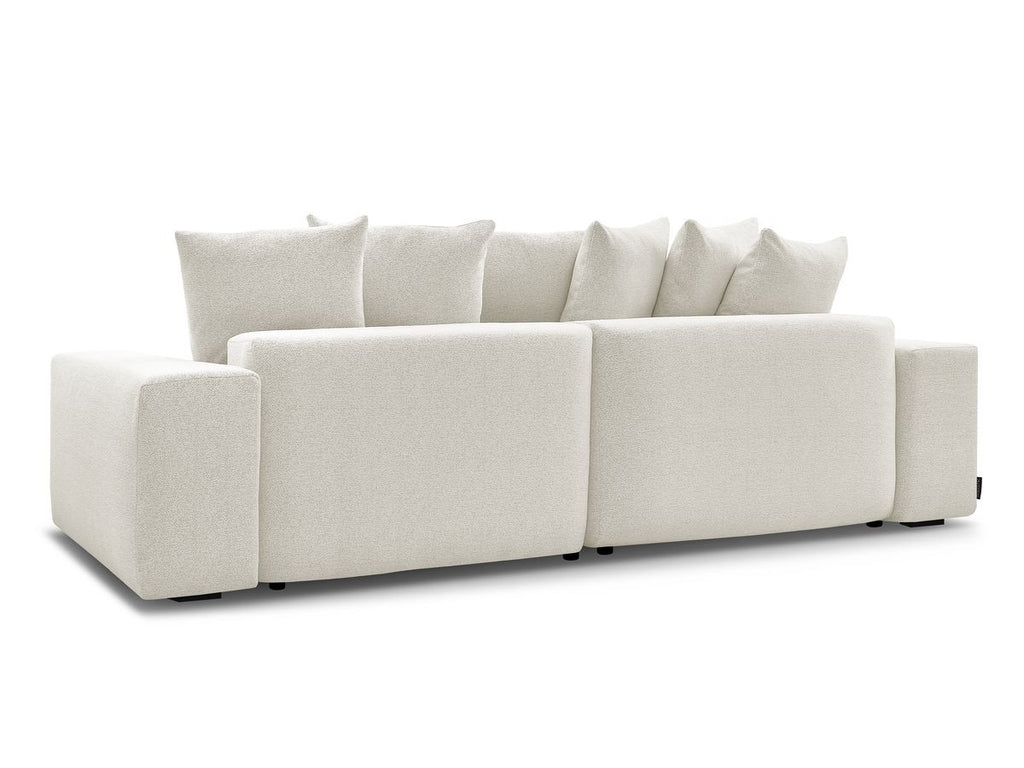 Voltaire - Canapé D'Angle Fixe Réversible - Tissu Chiné