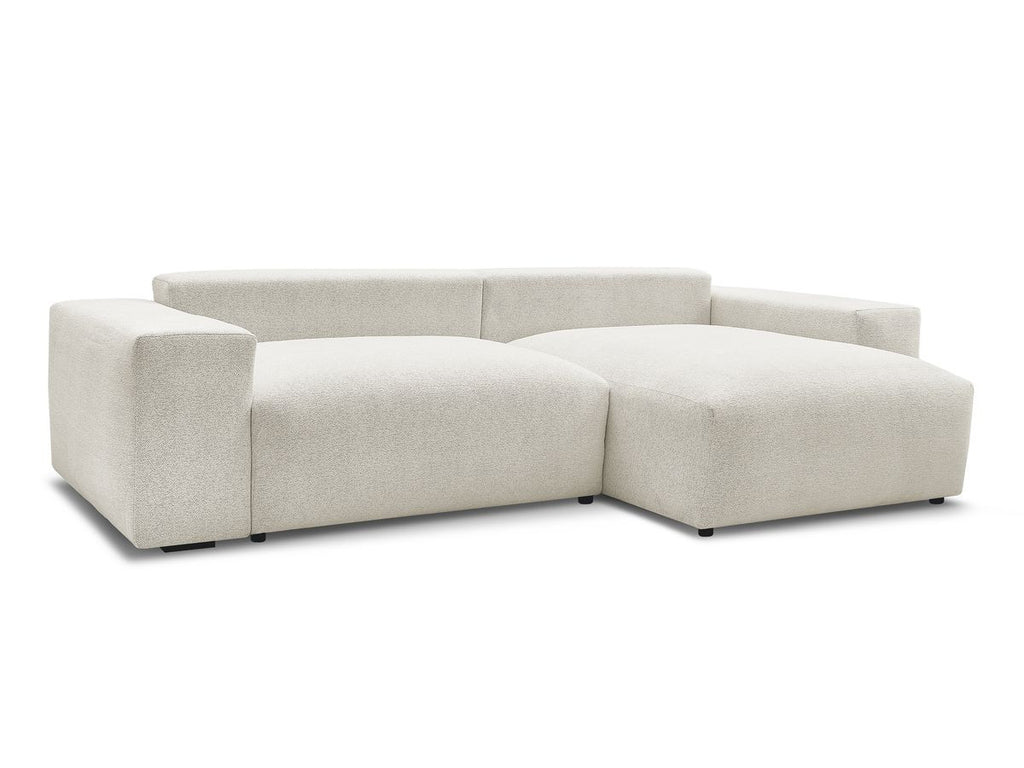 Voltaire - Canapé D'Angle Fixe Réversible - Tissu Chiné
