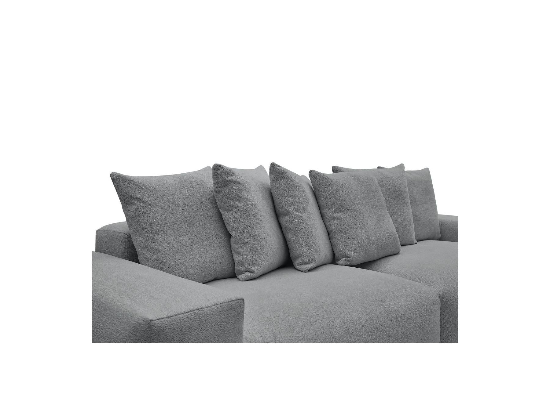 Voltaire - Fixed Straight 4-Seater Sofa - Mottled Fabric