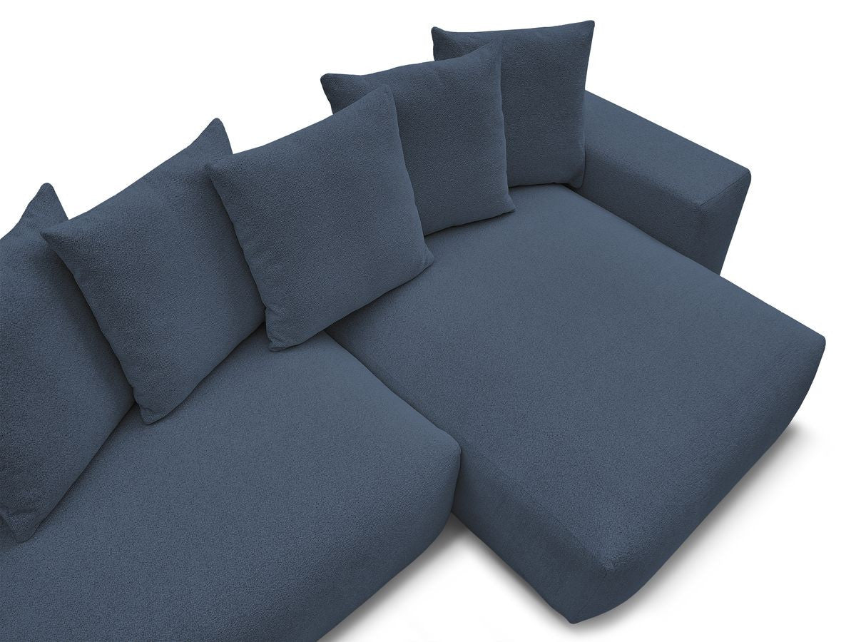 Voltaire - Canapé D'Angle Fixe Réversible - Tissu Chiné