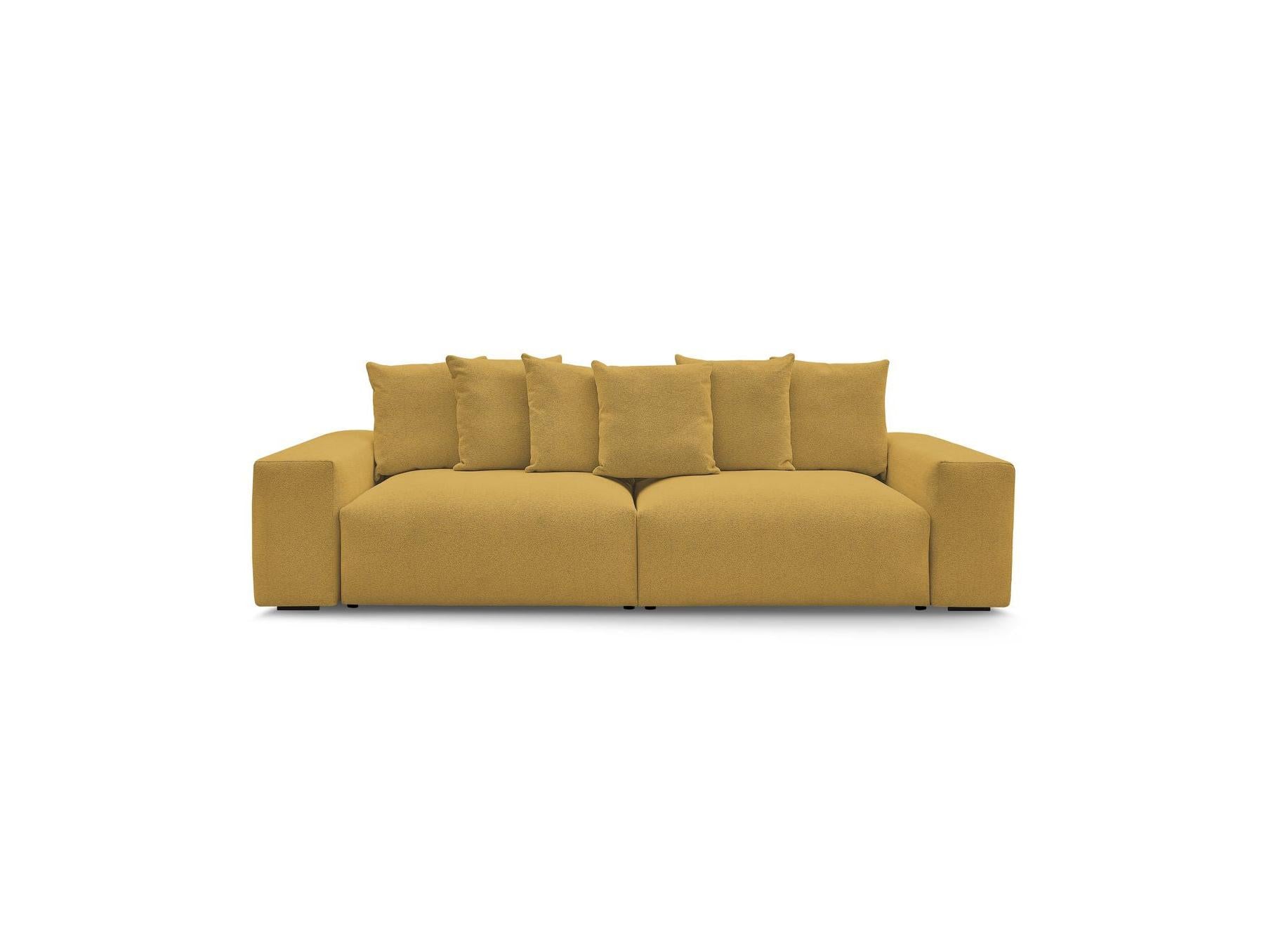 Voltaire - Fixed Straight 4-Seater Sofa - Mottled Fabric