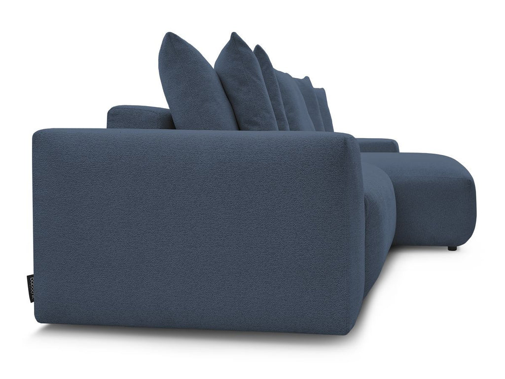 Voltaire - Canapé D'Angle Fixe Réversible - Tissu Chiné