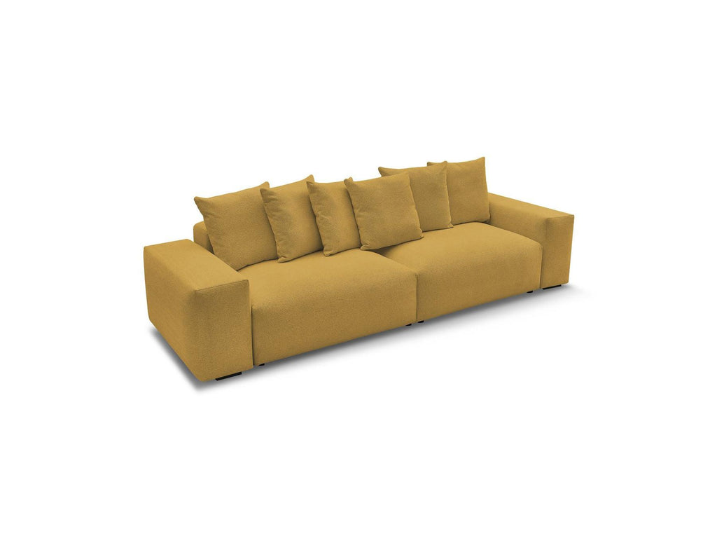 Voltaire - Fixed Straight 4-Seater Sofa - Mottled Fabric