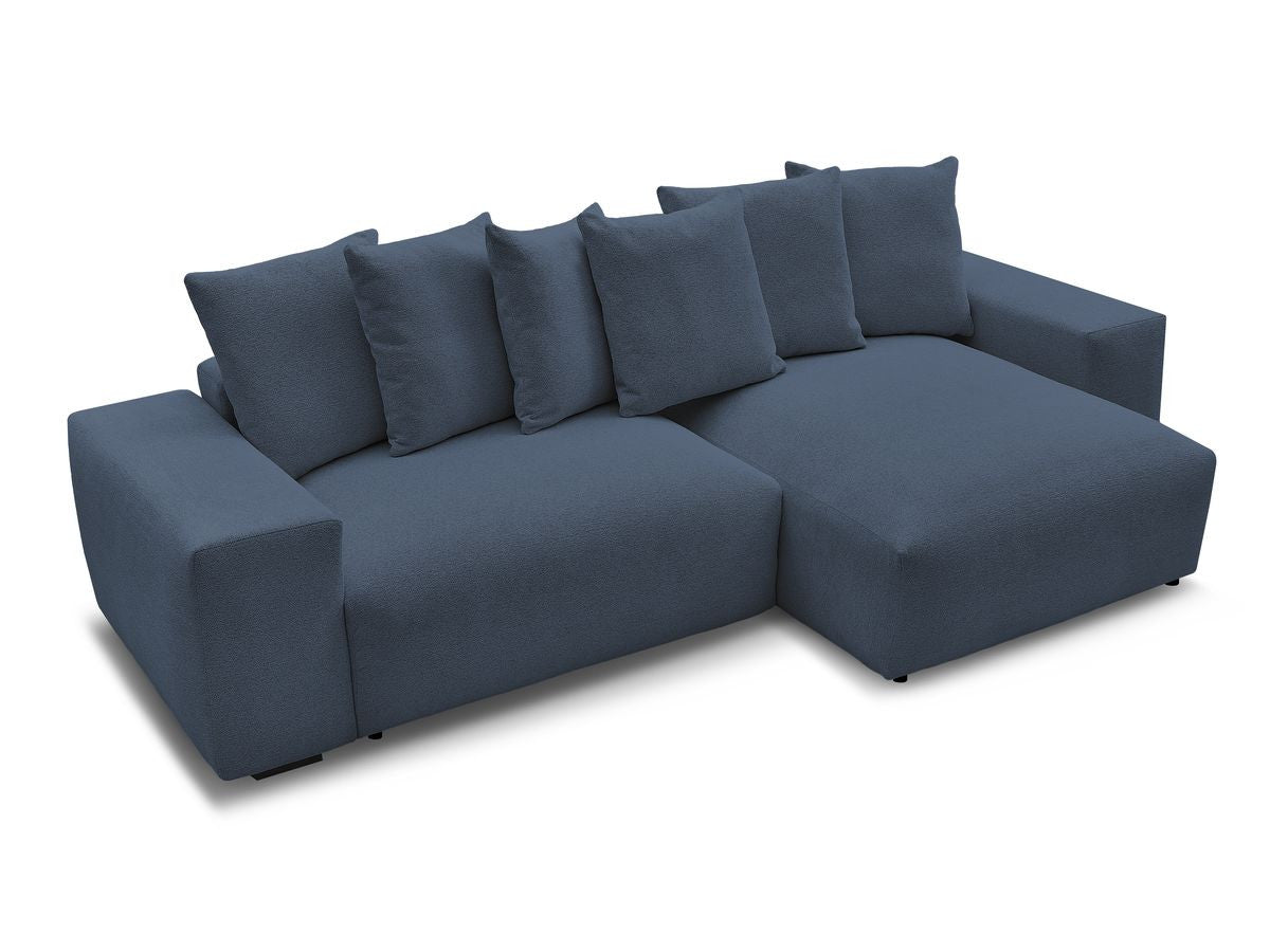 Voltaire - Canapé D'Angle Fixe Réversible - Tissu Chiné