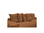 Voltaire - Fixed Straight 4-Seater Sofa - Mottled Fabric