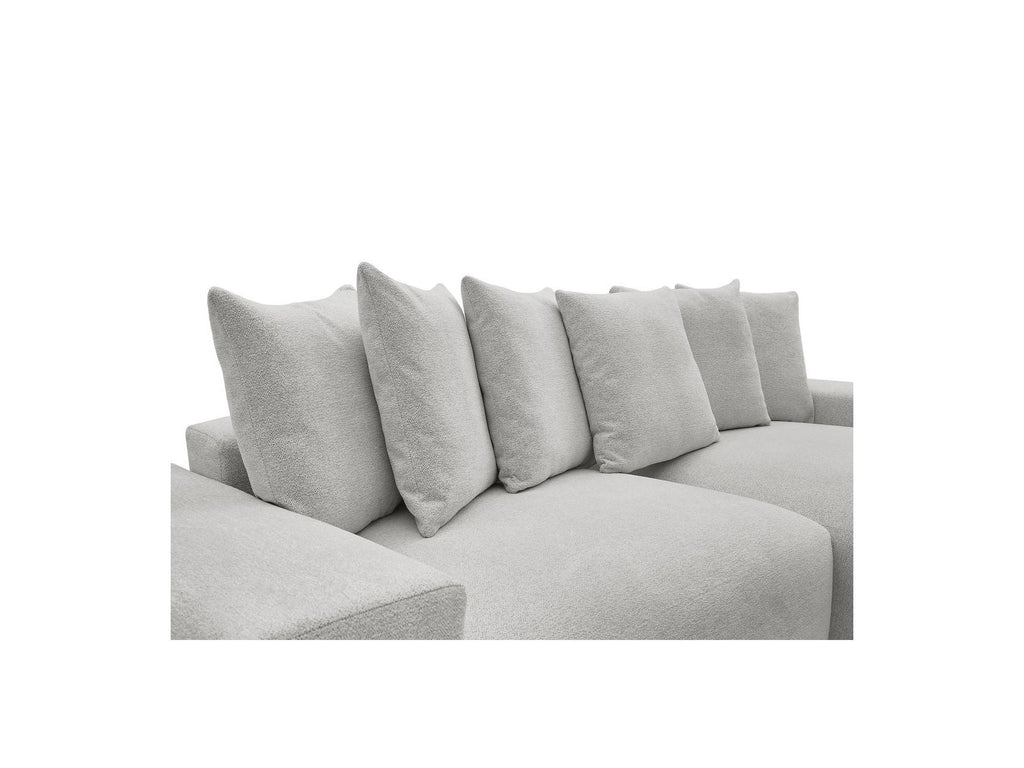 Voltaire - Canapé D'Angle Fixe Réversible - Tissu Chiné
