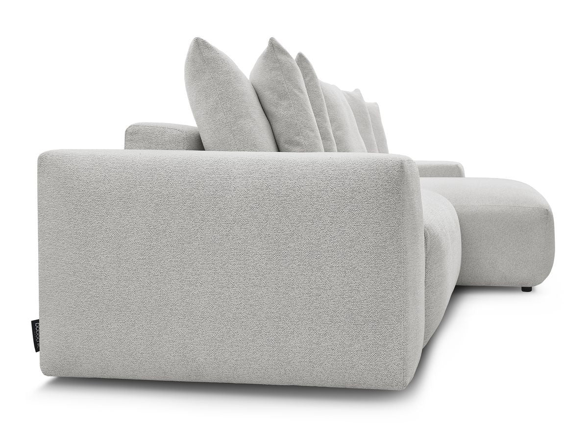 Voltaire - Canapé D'Angle Fixe Réversible - Tissu Chiné