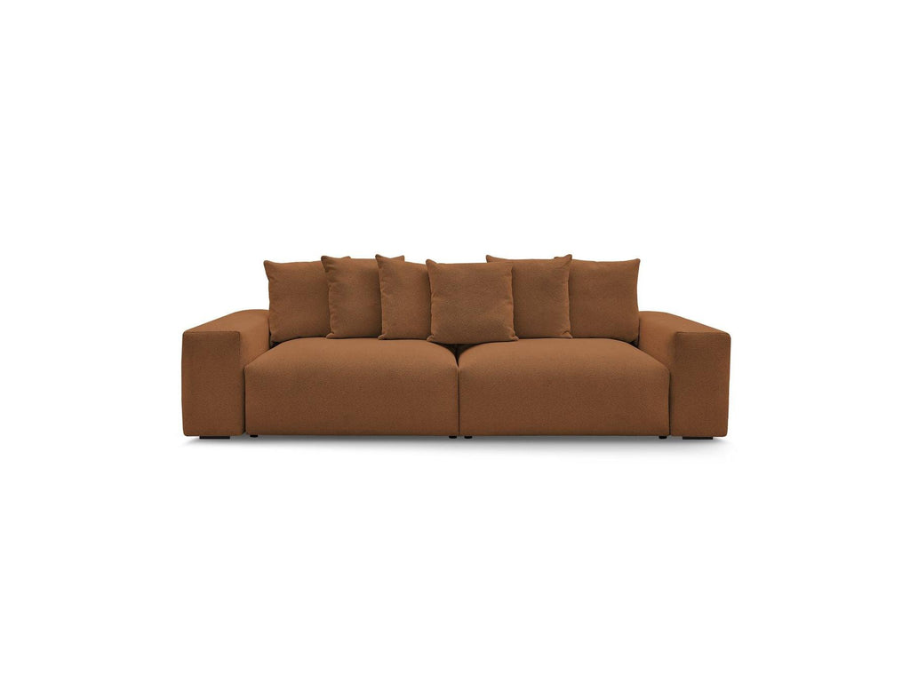 Voltaire - Fixed Straight 4-Seater Sofa - Mottled Fabric
