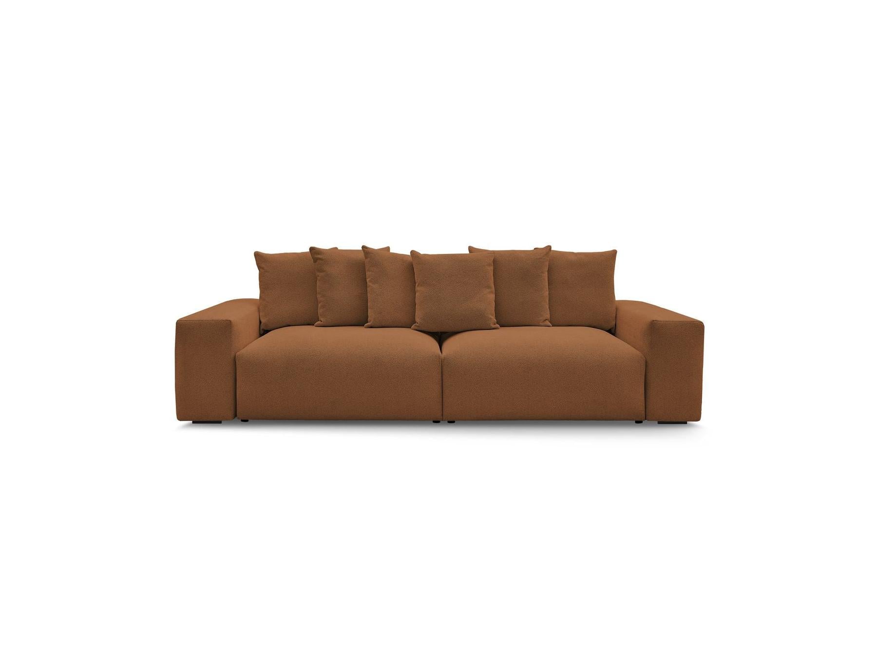 Voltaire - Fixed Straight 4-Seater Sofa - Mottled Fabric