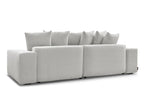 Voltaire - Canapé D'Angle Fixe Réversible - Tissu Chiné