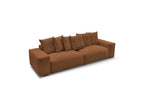 Voltaire - Fixed Straight 4-Seater Sofa - Mottled Fabric